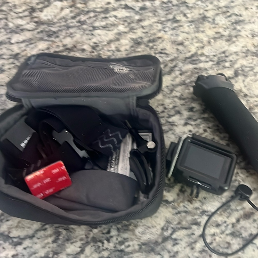 Go pro - I believe it’s damaged now because it got wet on our last trip.